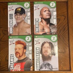 WWE kids books | DK Readers | set of 4 wrestling readers | level 2